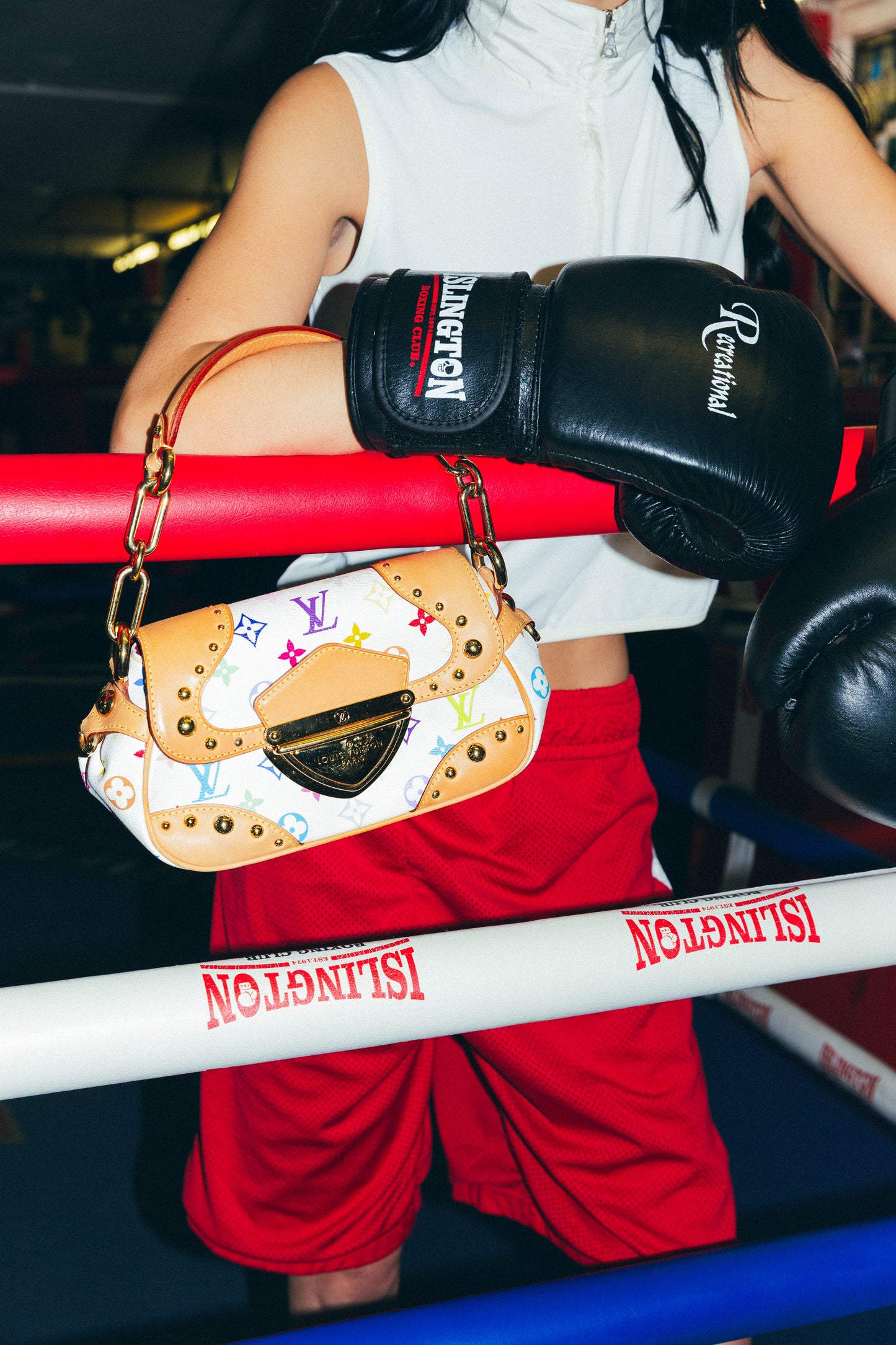 Louis Vuitton x Takashi Murakami 2007 Marilyn Multicolor Monogram Handbag