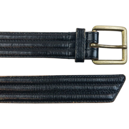 Vintage 90s Issey Miyake Leather Belt Size S | O/S, Black