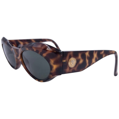 Vintage Versace Tortoise Shell Medusa Sunglasses
