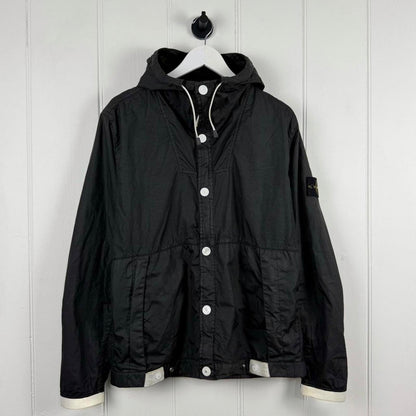 Stone Island Membrana 3L TC Hooded Jacket (L) | Large, Black