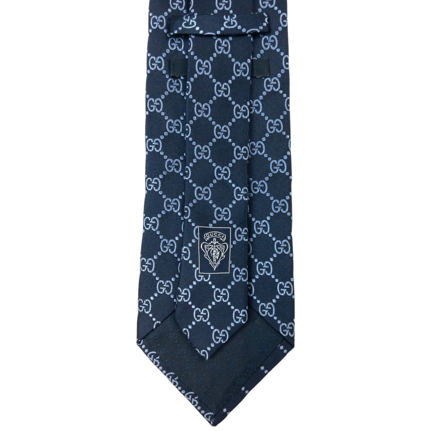 Vintage Gucci Silk Monogram Tie