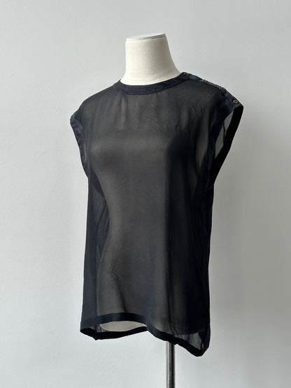 Escada By Margaretha Ley 1990s Pure Silk Sleeveless Top - M