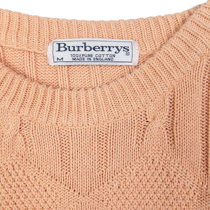 Vintage Burberry Embroidered Knit Jumper Size M
