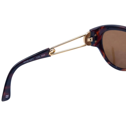 Vintage 1996 Gianni Versace Safety Pin Tortoise Shell Sunglasses | O/S, Brown
