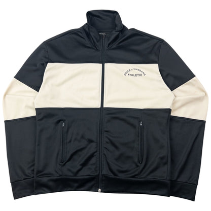 Vintage 2000s Dolce & Gabbana Athletic Zip Up Track Jacket Size M | Medium, Black