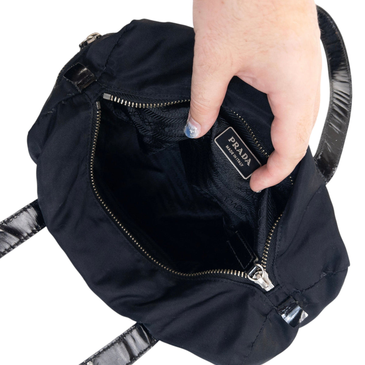 Vintage 2000s Prada Shoulder Bag | O/S, Black
