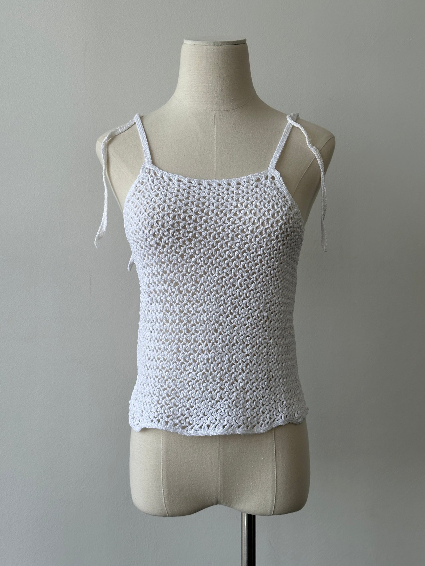 Vintage 2000s Crotchet Vest Top - S