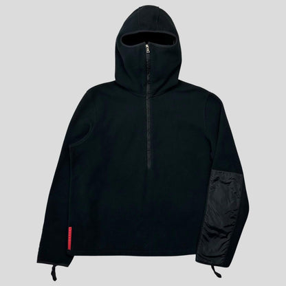 Prada Sport AW00 Balaclava Ninja Fleece Jacket - L | Default Title, Black