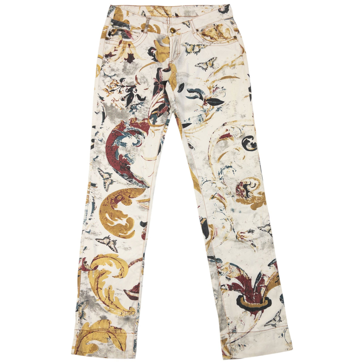 Vintage 2007 Roberto Cavalli Print Pattern Trousers Womens Size W31 | W31, Multi