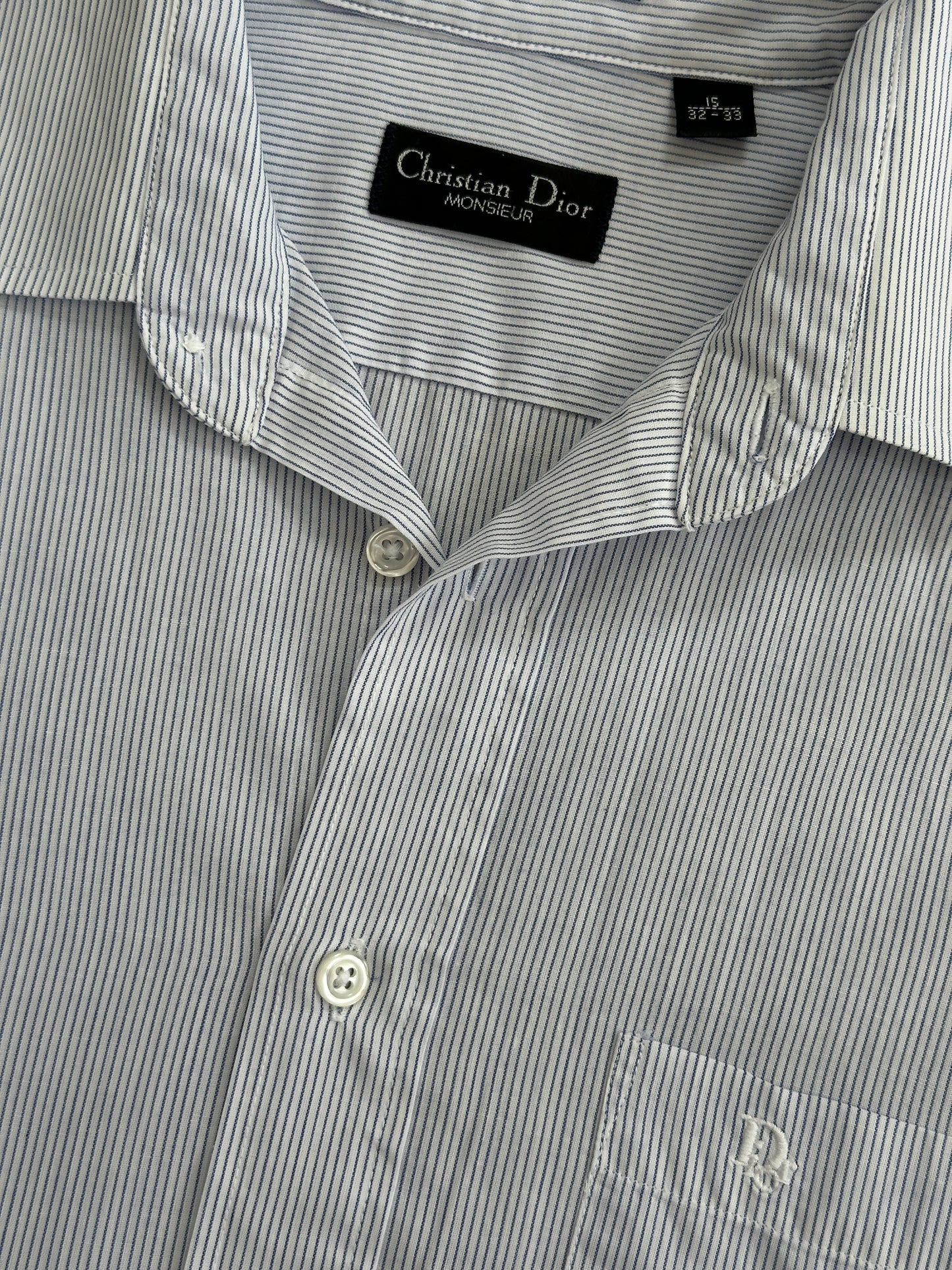 Christian Dior Monsieur 1990s Cotton Striped Shirt - XS