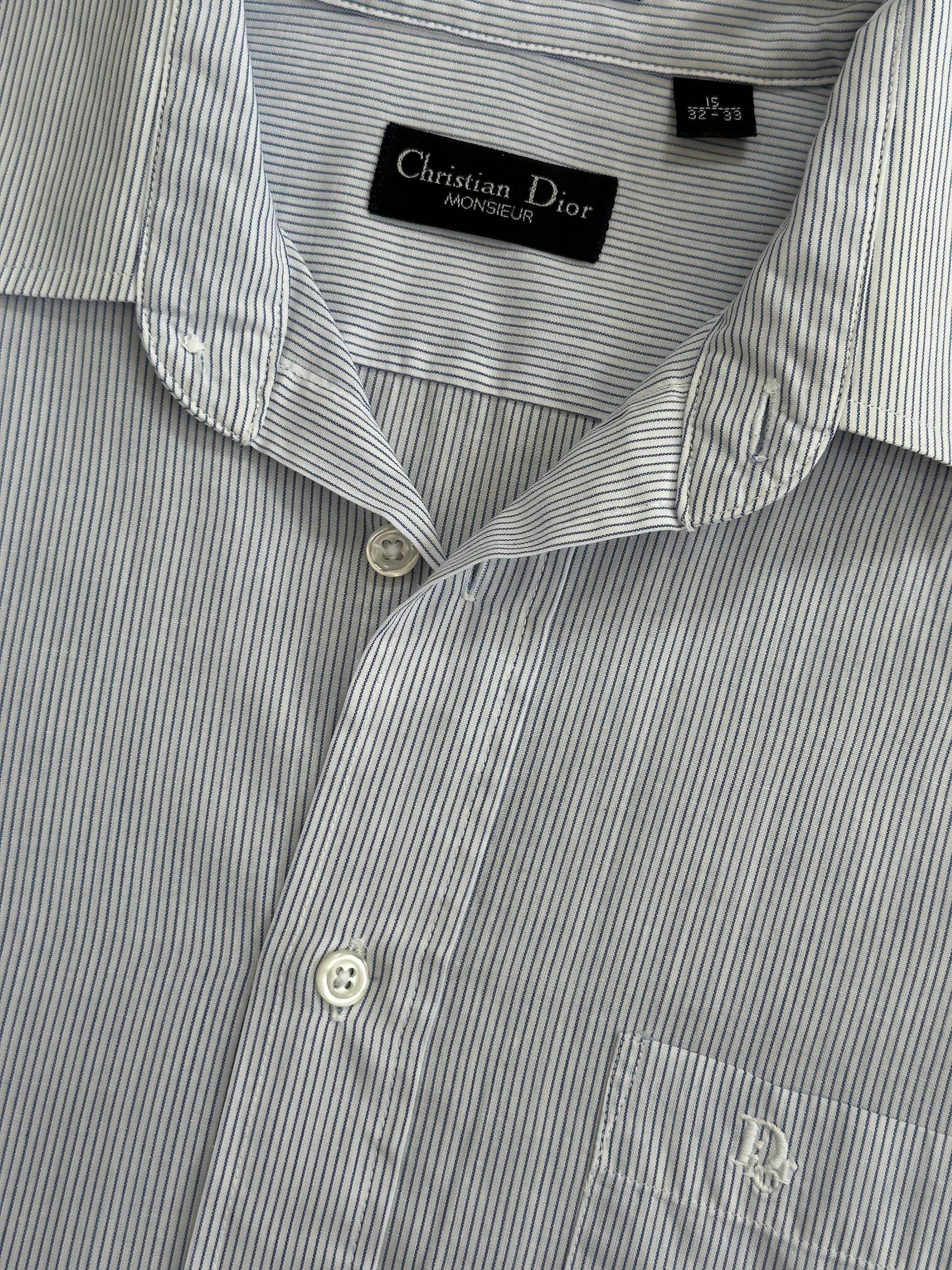 Christian Dior Monsieur 1990s Cotton Striped Shirt - XS