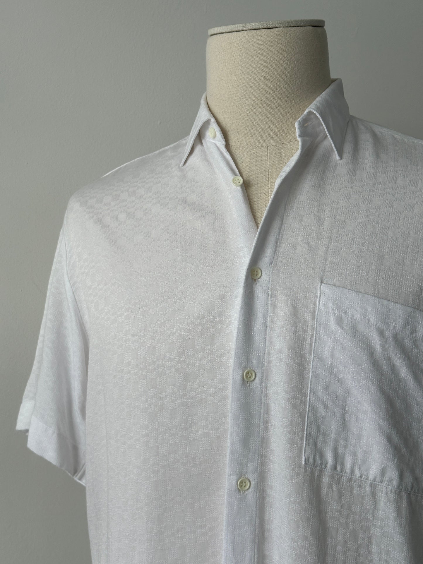 Vintage 2000s Cotton Short Sleeve Woven Shirt - S