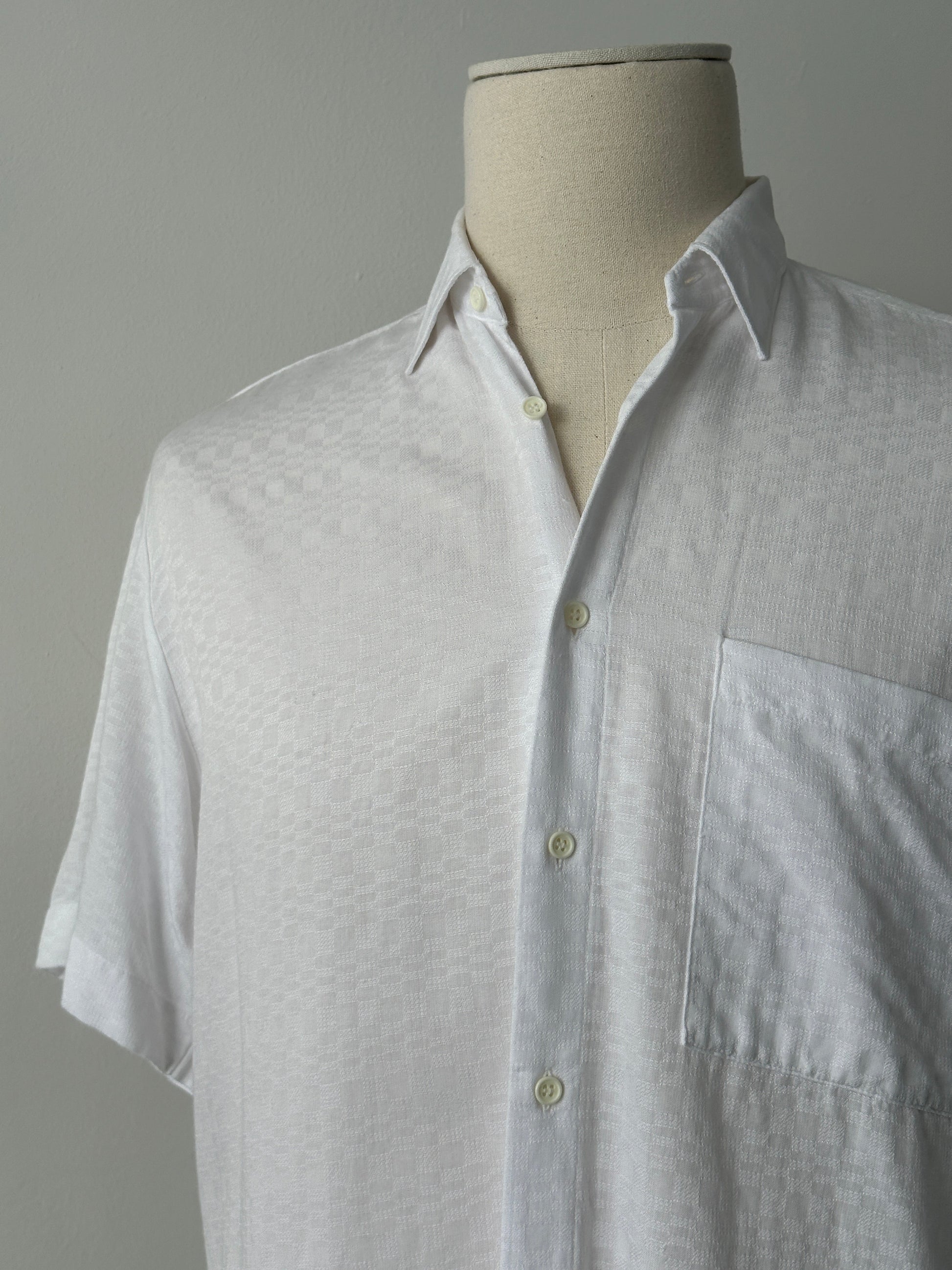 Vintage 2000s Cotton Short Sleeve Woven Shirt - S
