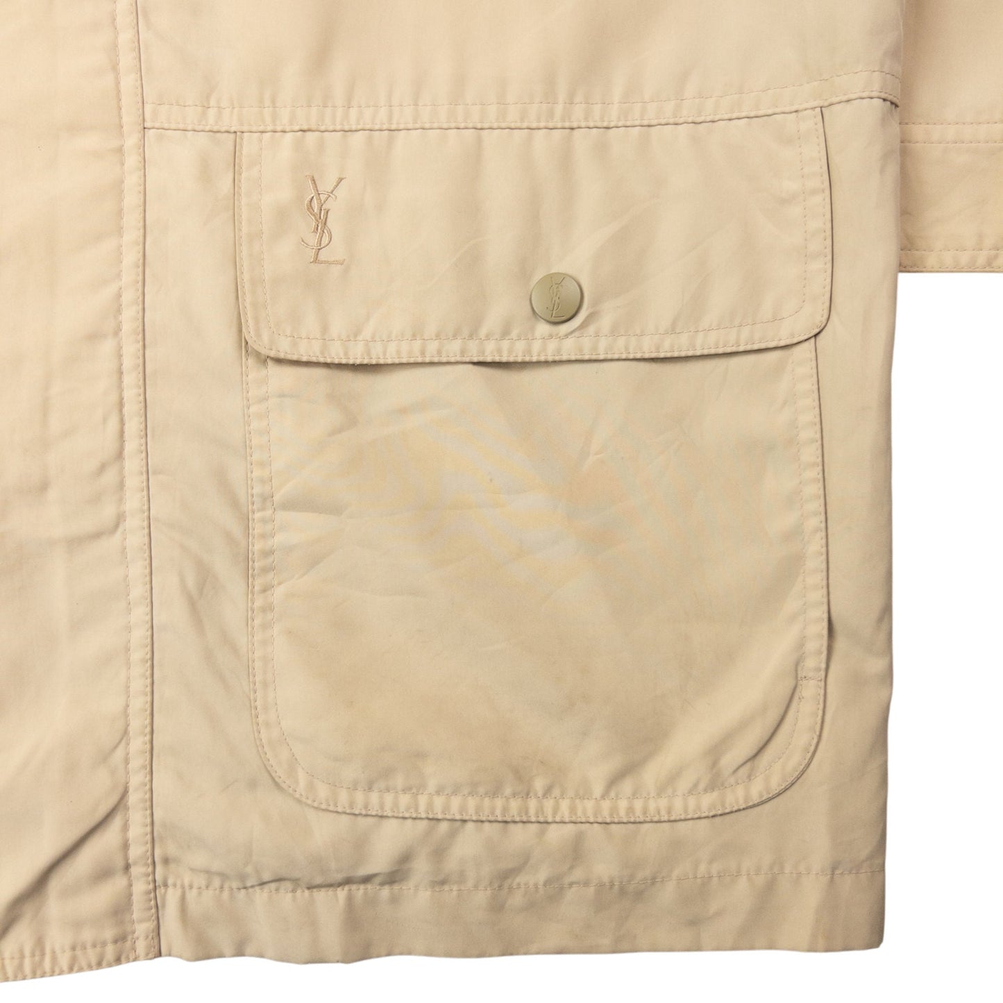 Vintage YSL Yves Saint Laurent Zip Up Jacket Size M