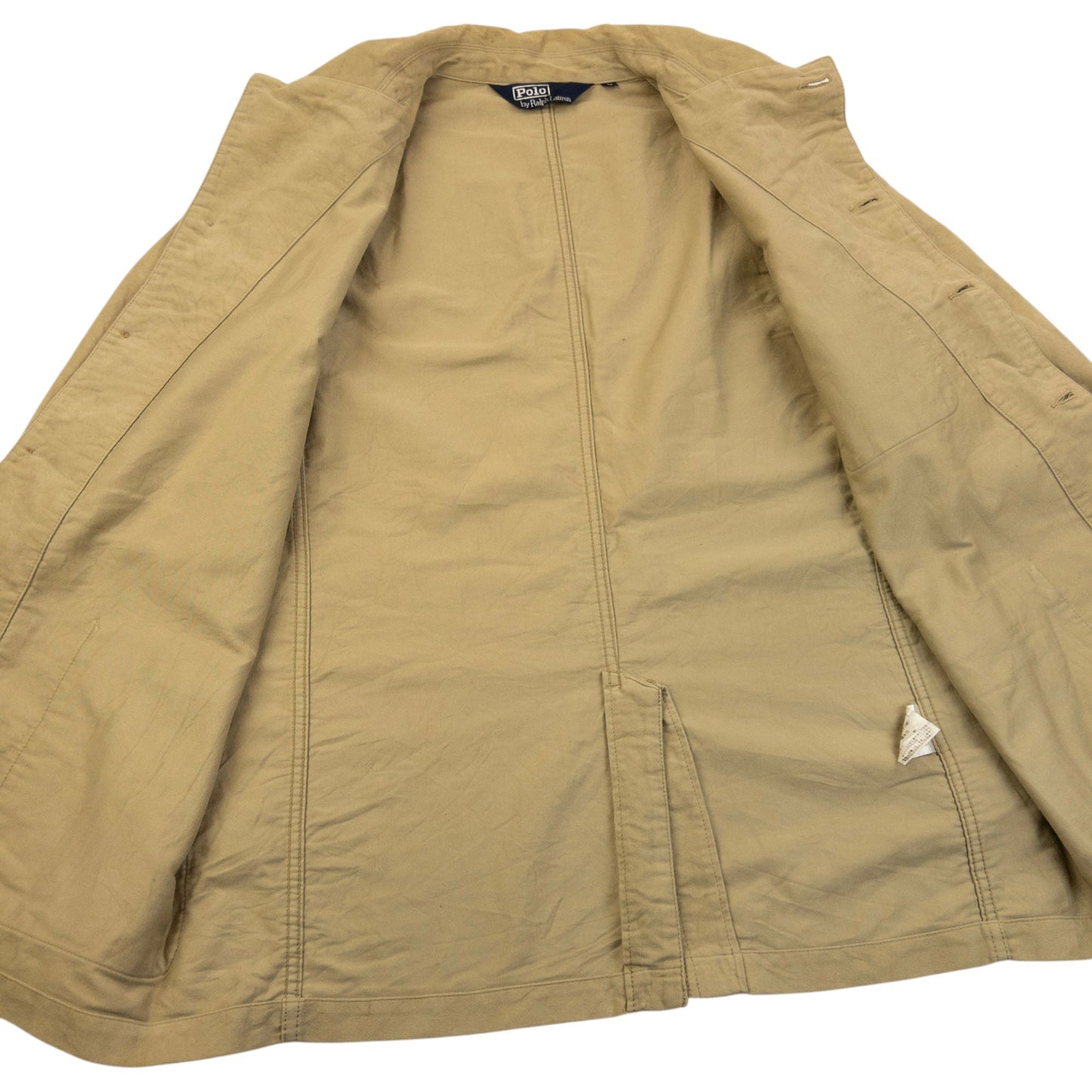 Vintage 90s Polo Ralph Lauren Button Up Jacket Size M | Medium, Beige
