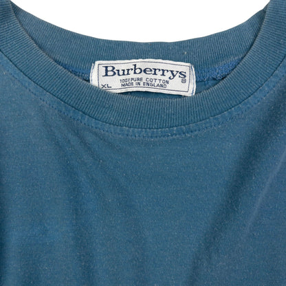 Vintage Burberry Embroidered T Shirt Size XL