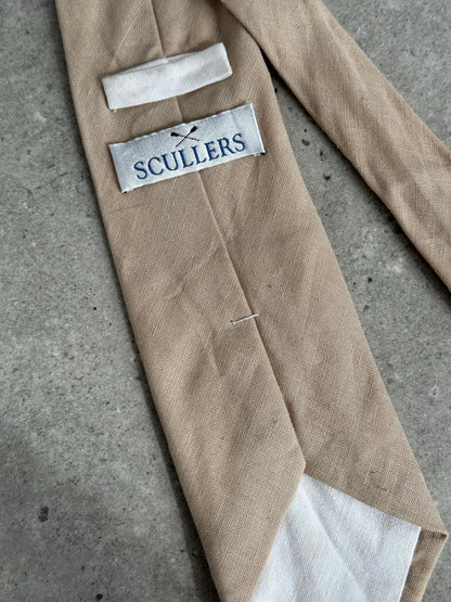 Vintage 1990s Pure Linen Woven Tie