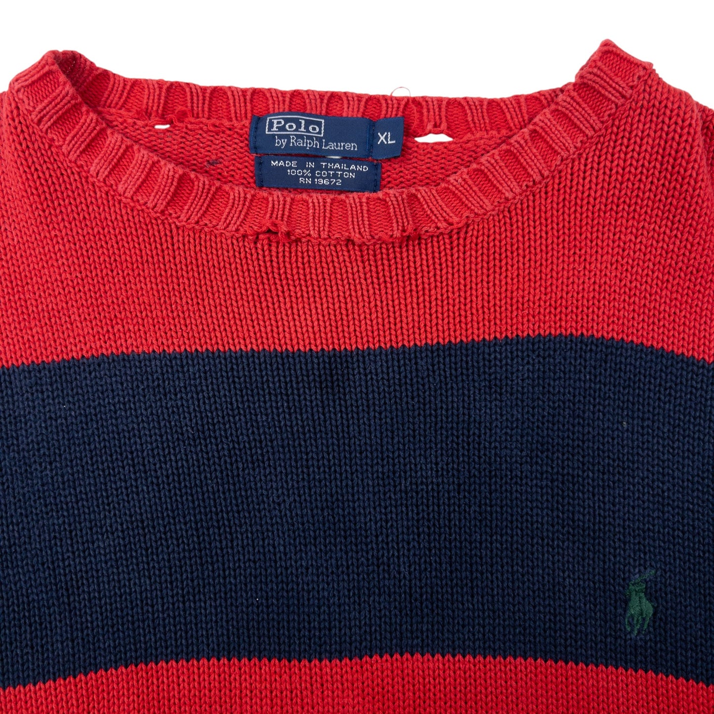 Vintage Polo Ralph Lauren Striped Knit Jumper Size M