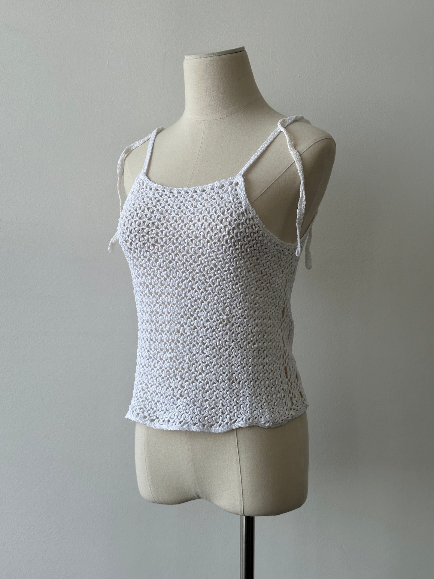 Vintage 2000s Crotchet Vest Top - S