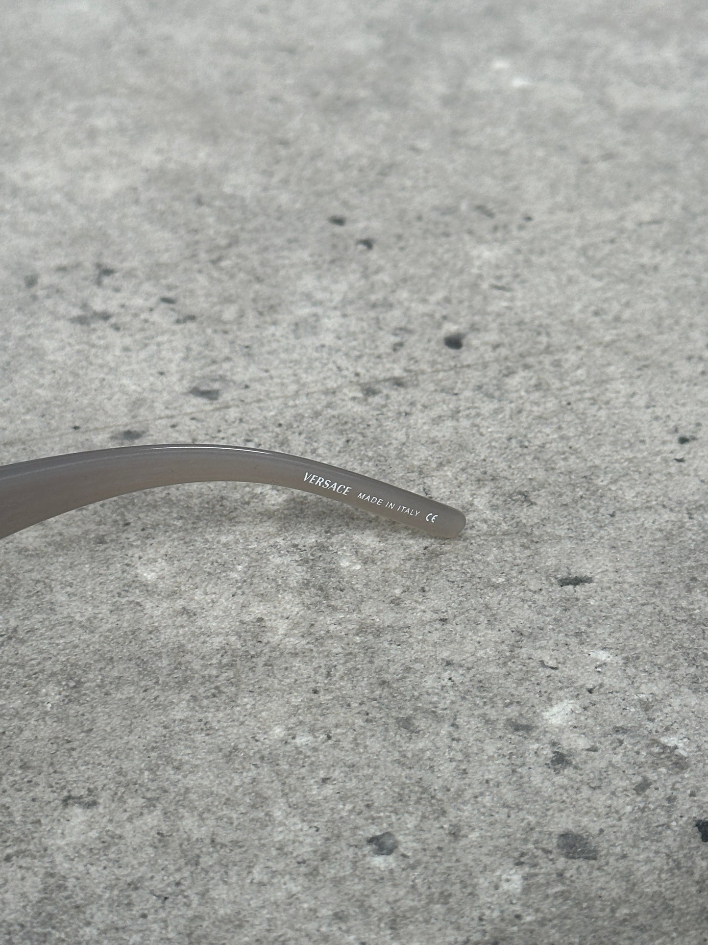 Versace 2000s Recangular Medusa Logo Sunglasses