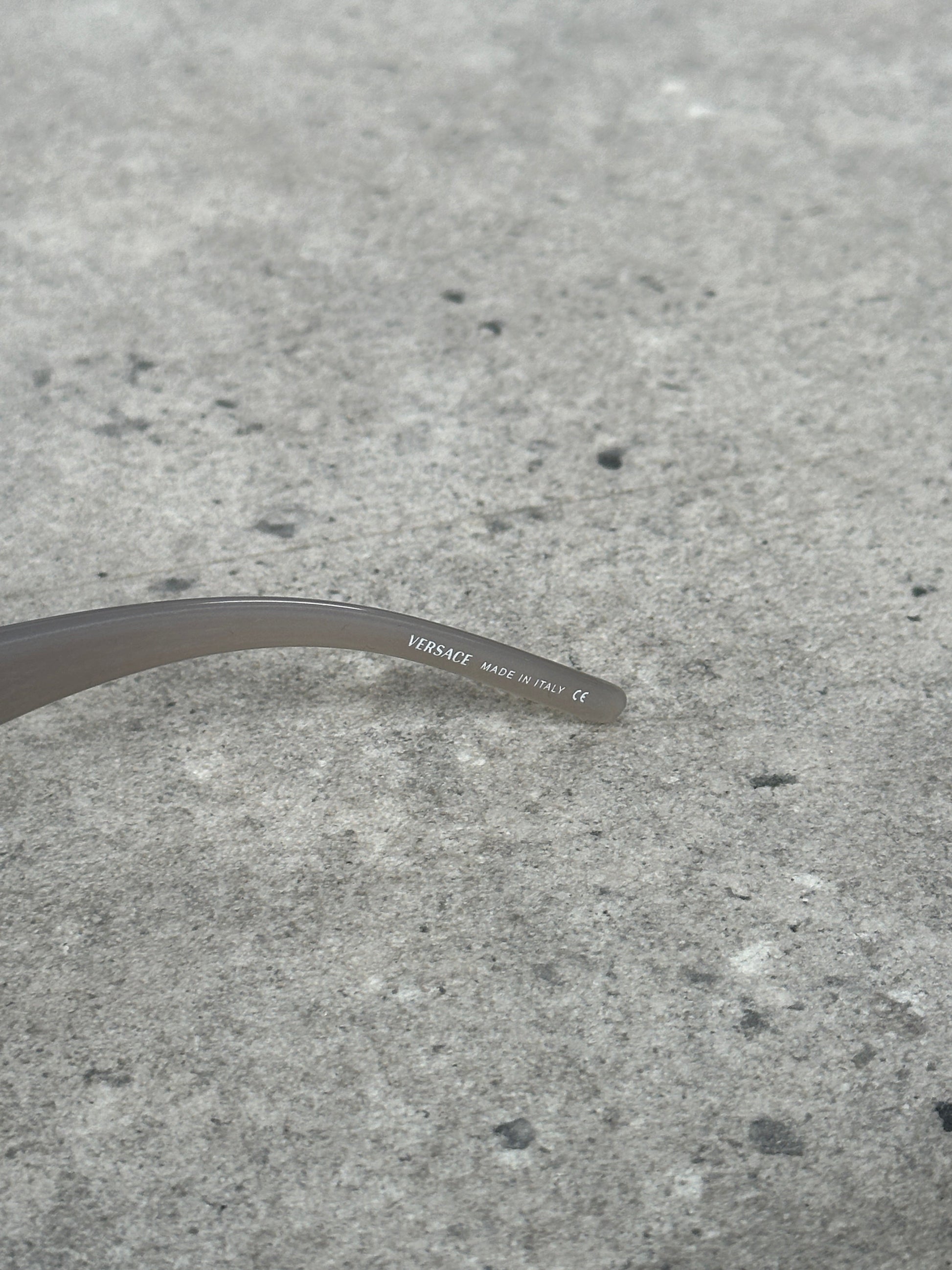 Versace 2000s Recangular Medusa Logo Sunglasses