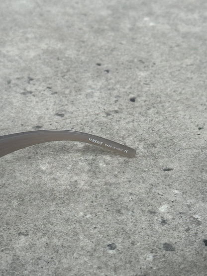Versace 2000s Recangular Medusa Logo Sunglasses