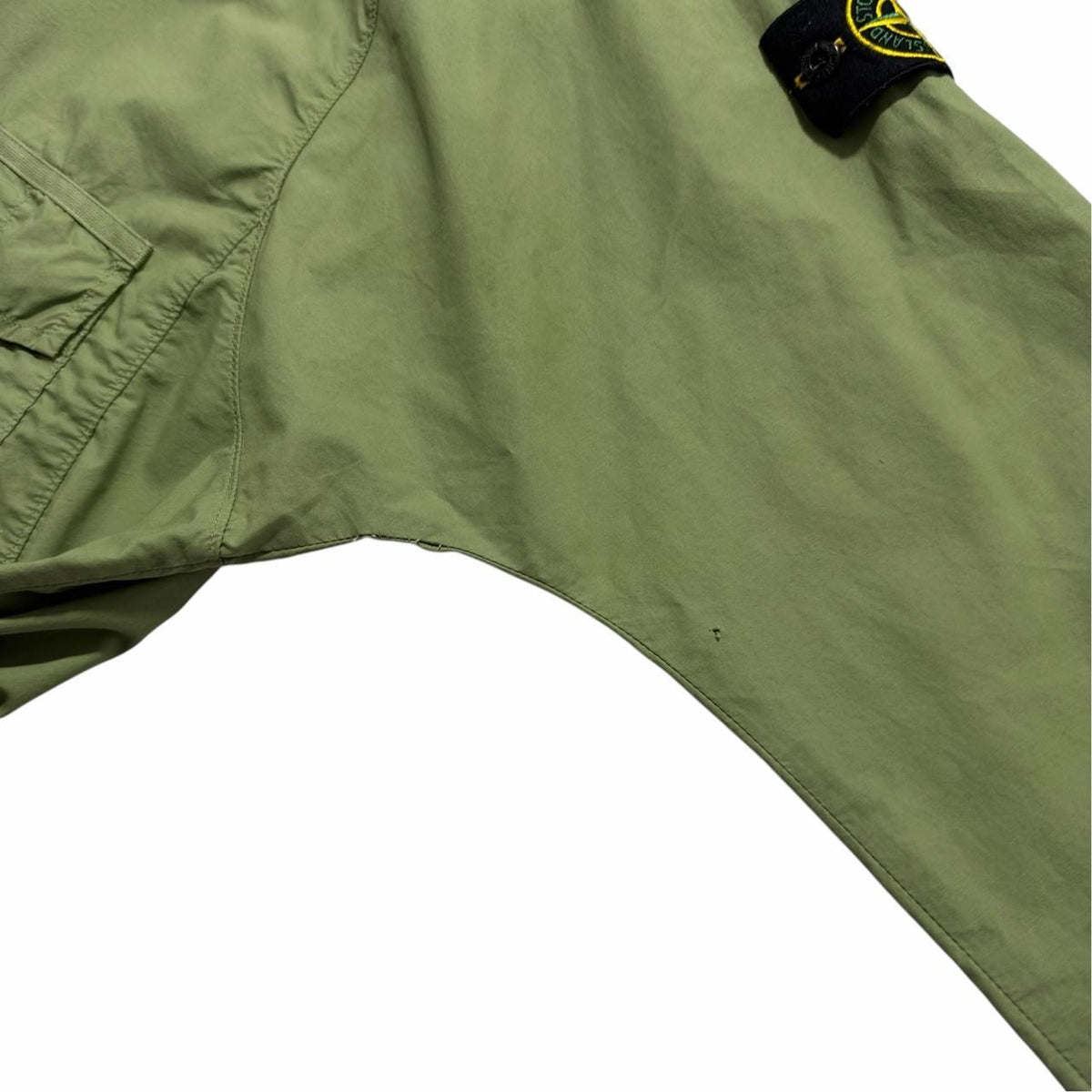 Stone Island Green Pullover Smock Jacket | Large, Green