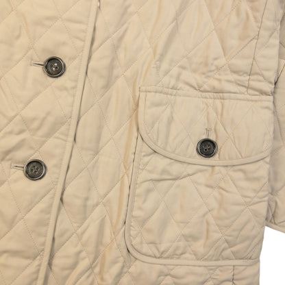 Vintage 2000s Burberry Nova Check Lined Quilted Jacket Womens Size L | Large, Beige
