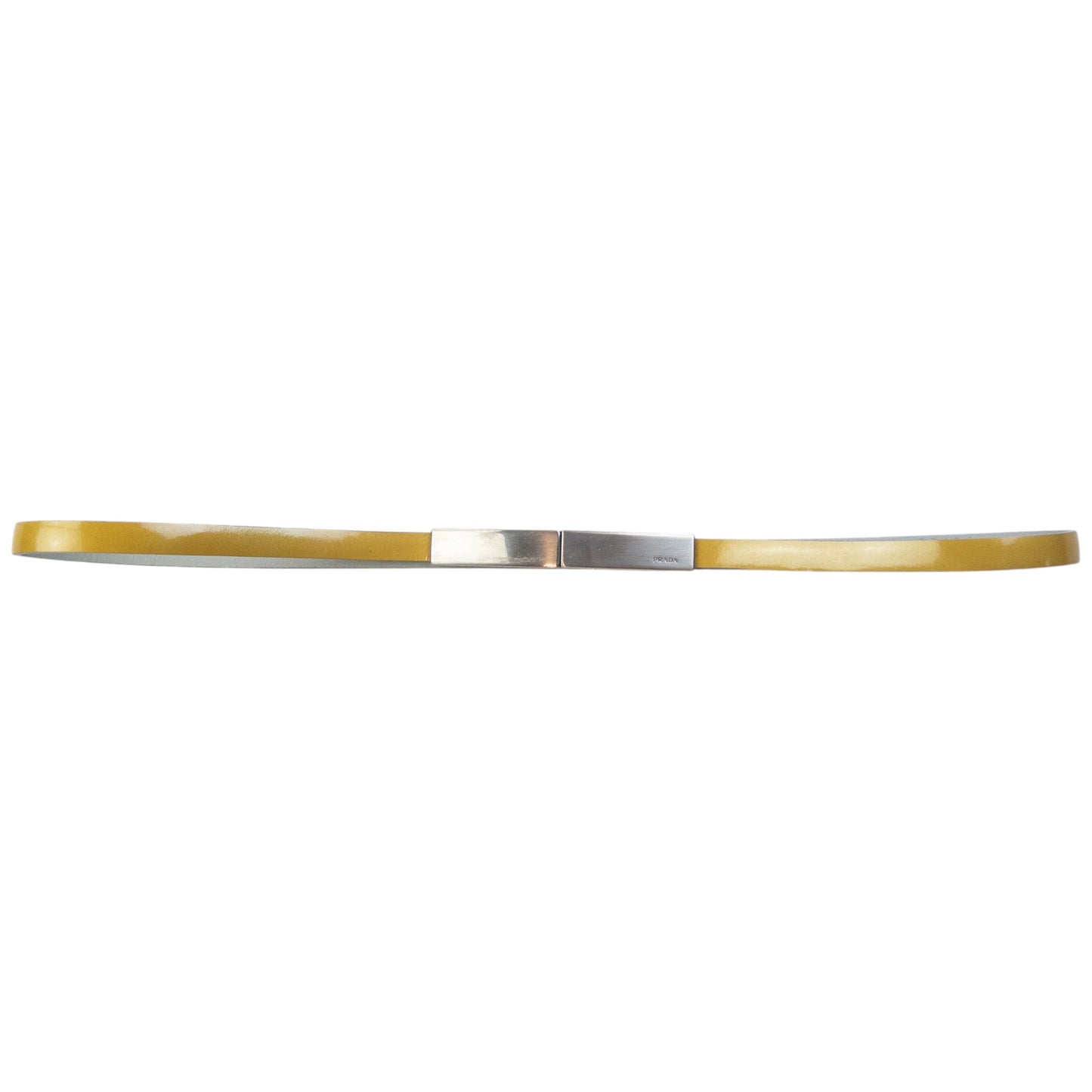 Vintage 2000s Prada Skinny Leather Belt Size W27 | O/S, Multicoloured