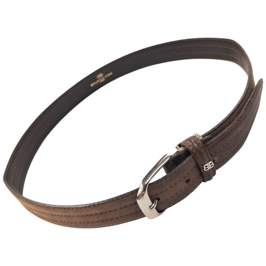 Vintage 90s Balenciaga Leather Belt Size M | O/S, Brown
