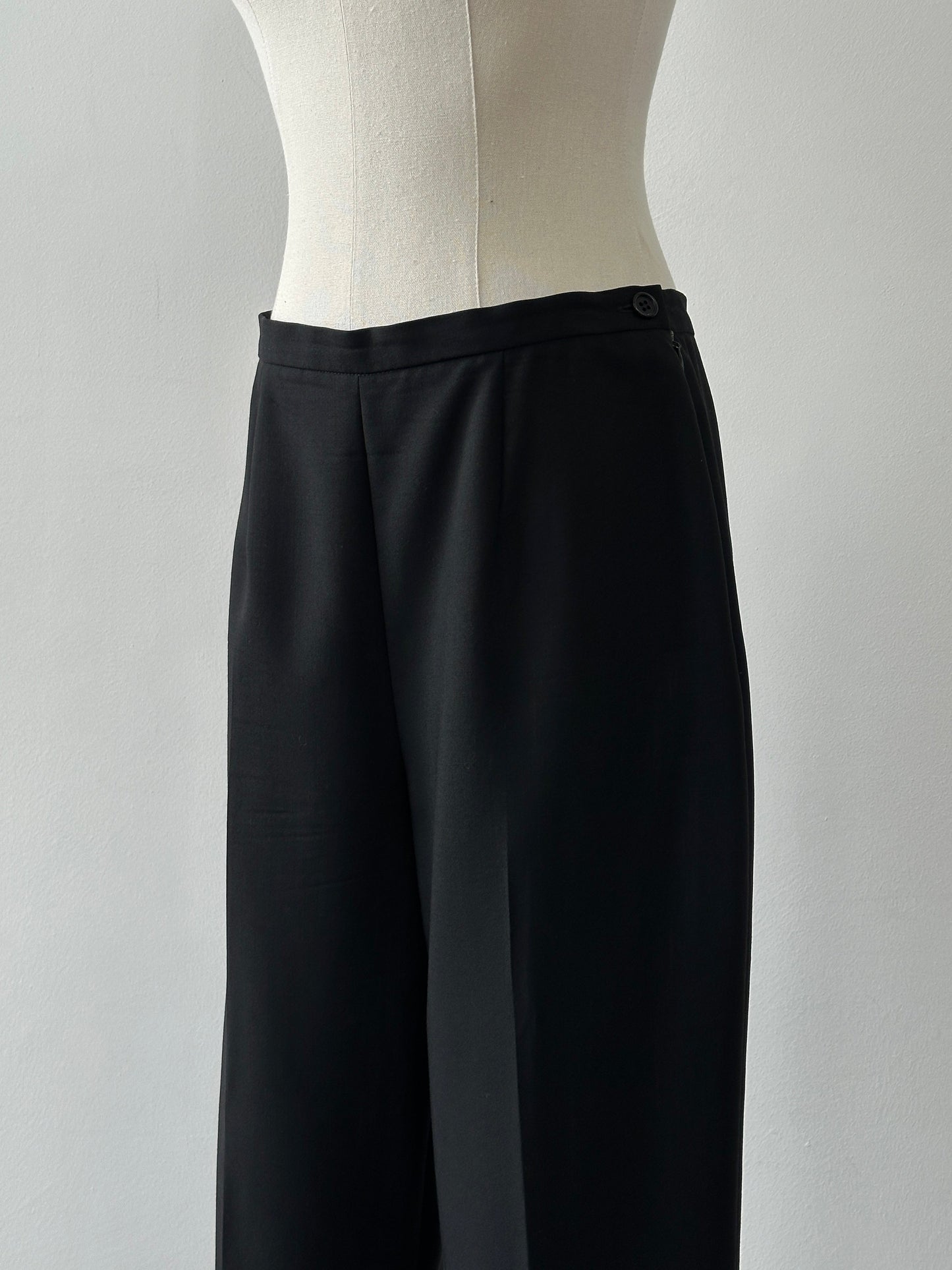 Max Mara 1990s Lightweight Tapered Tailored Trousers - W28