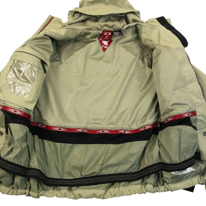 Vintage 90s Oakley Zip Up Snowboarding Jacket Size S | Small, Green