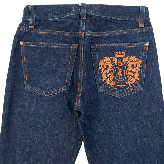 Vintage 2000s YSL Yves Saint Laurent By Tom Ford Denim Jeans Size W26 | W26, Multicoloured