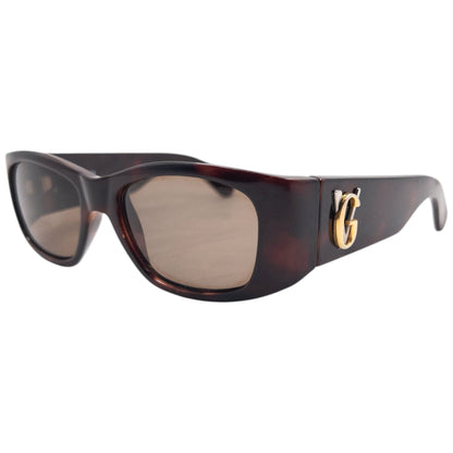 Vintage 90s Gianni Versace Tortoise Shell Sunglasses | O/S, Brown