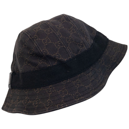 Vintage 2000s Gucci Monogram Bucket Hat | O/S, Brown