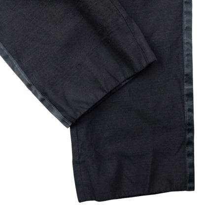 Vintage 90s Issey Miyake Wool And Silk Stripe Trousers Size W29 | W29, Black