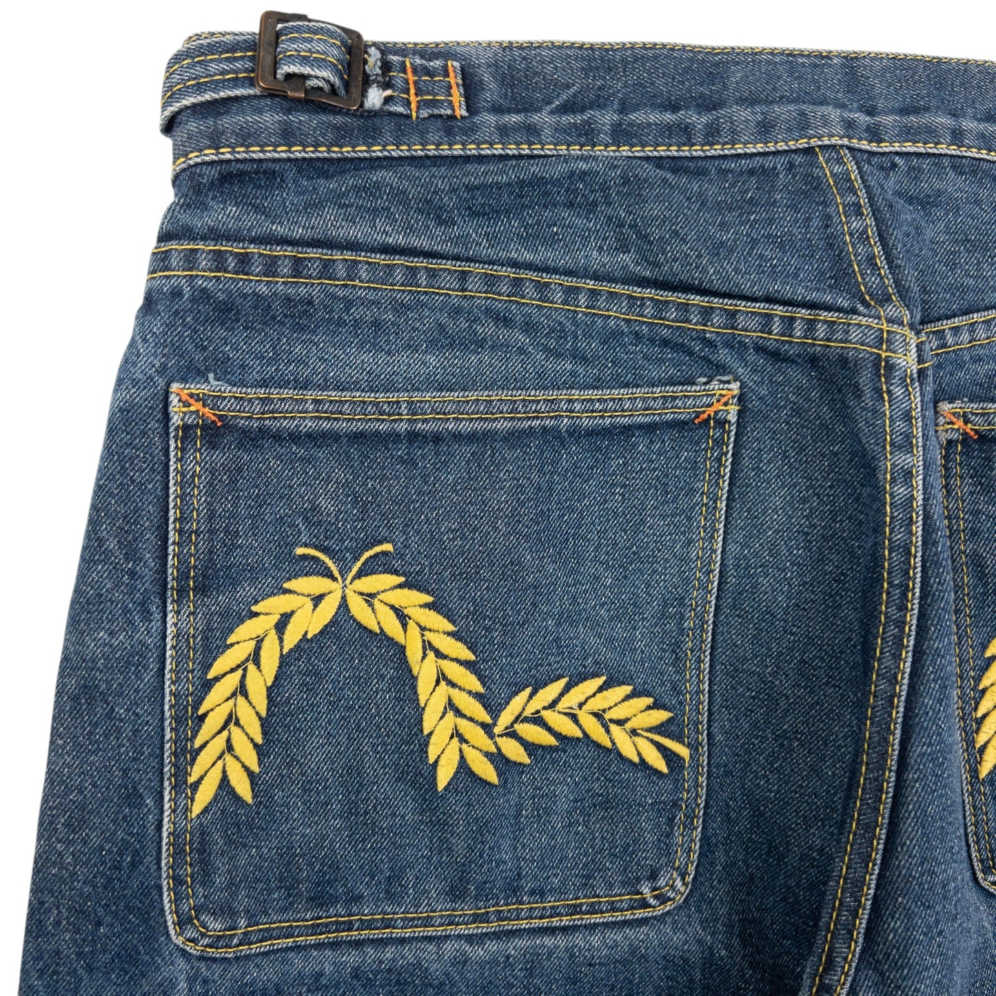Vintage Evisu Double Wheat Gull Embroidered Japanese Denim Jeans Size W30