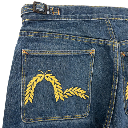 Vintage Evisu Double Wheat Gull Embroidered Japanese Denim Jeans Size W30