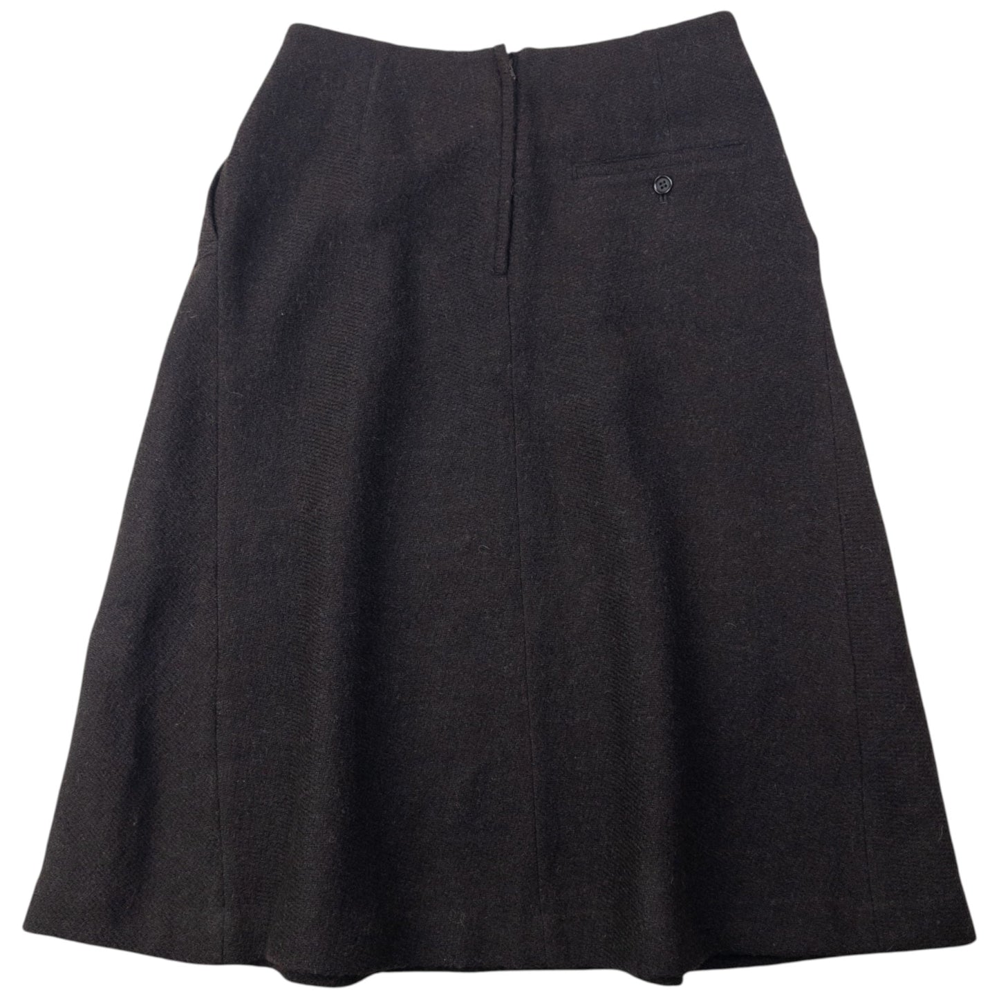Vintage 90s Plantation By Issey Miyake Pleated Wool Skirt Womens Size W28 | W28, Brown