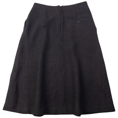 Vintage 90s Plantation By Issey Miyake Pleated Wool Skirt Womens Size W28 | W28, Brown
