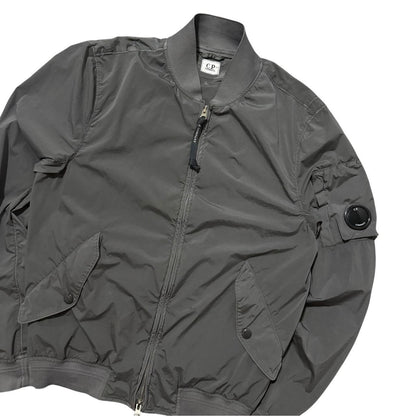 CP Company Nylon Bomber Jacket | Medium, Gray
