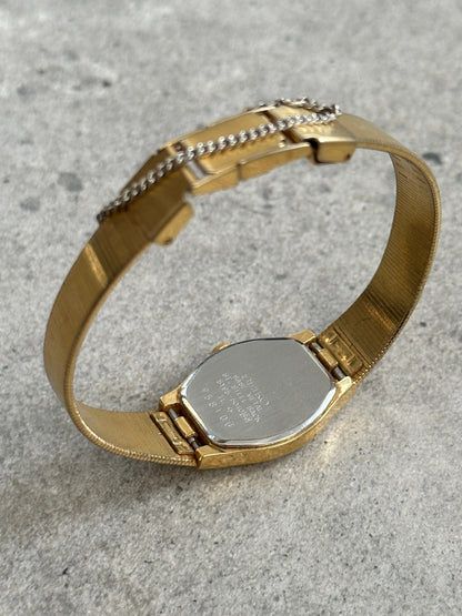 Seiko 1990s Gold Tone Integrated Bracelet Quartz Watch