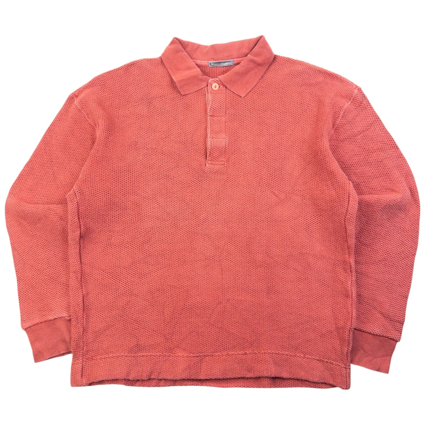 Vintage 80s Issey Miyake MEN Knit Polo Jumper Size S | Small, Pink