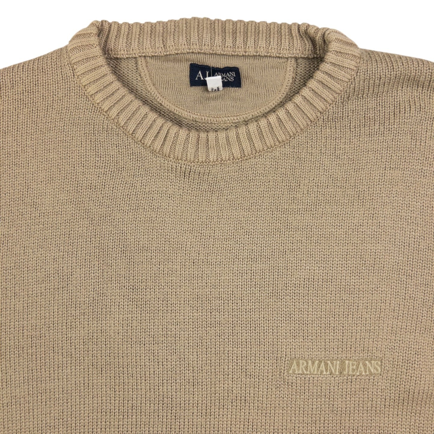 Vintage Armani Jeans Knitted Wool Jumper Size M