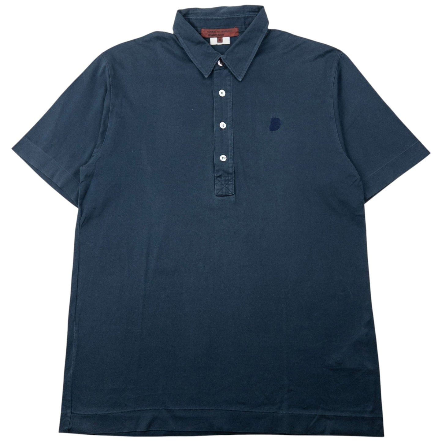 Vintage 2000s Comme Des Garçons HOMME DEUX Polo Shirt Size M | Medium, Navy