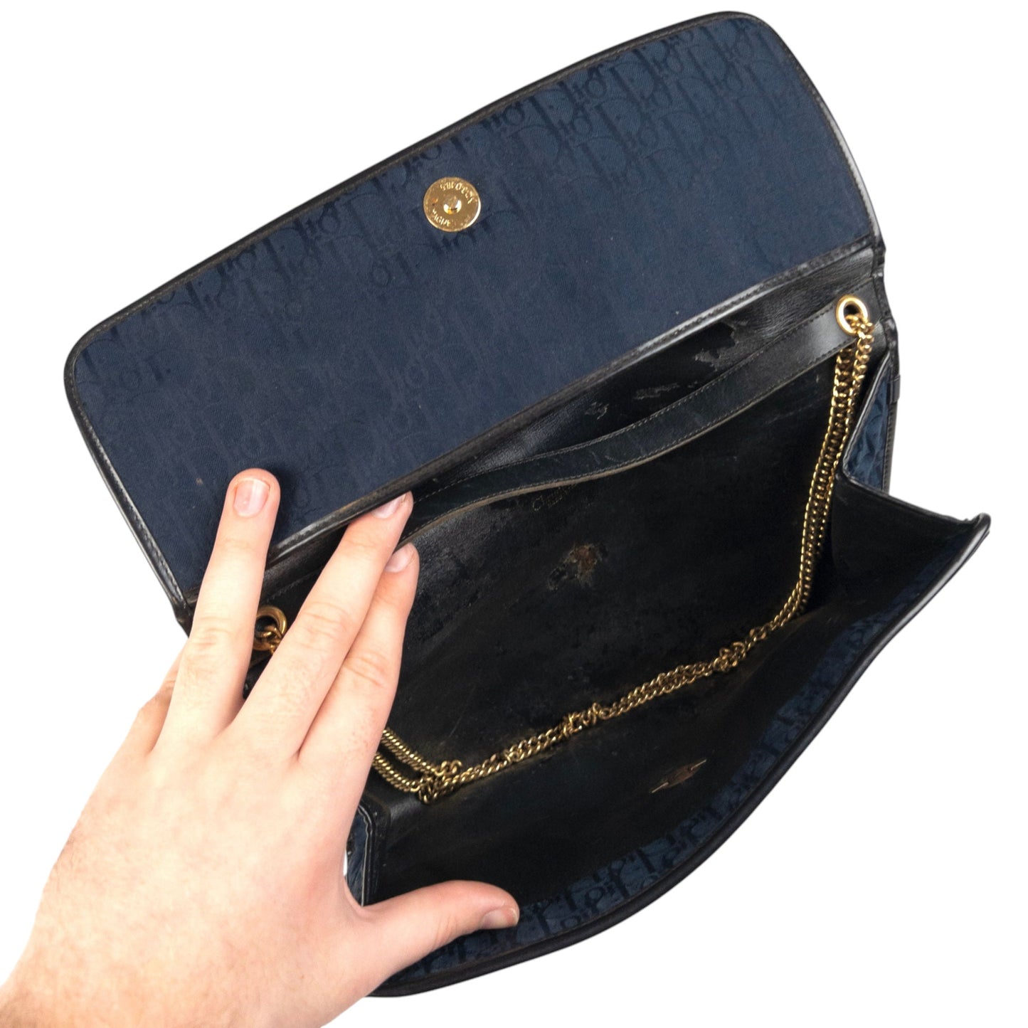 Vintage Dior Monogram Shoulder Bag