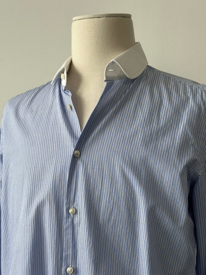Hugo Boss 2000s Pure Cotton Striped Shirt - M-L