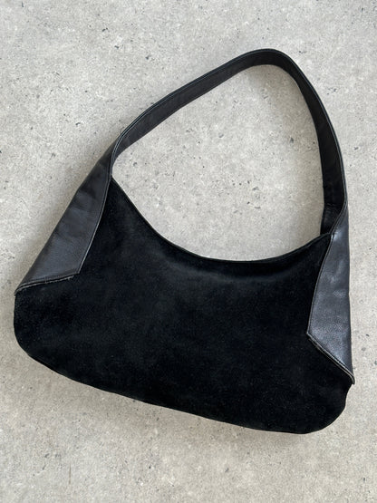 Armani Exchange 2000s Suede Leather Shoulder Bag