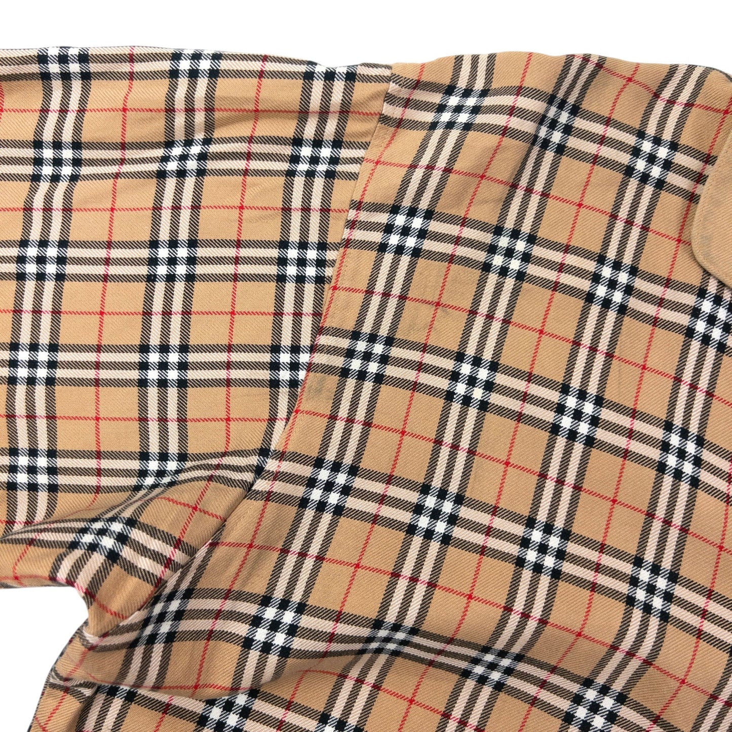 Vintage 90s Burberry Nova Check Long Sleeve Button Up Shirt Size M | Medium, Beige