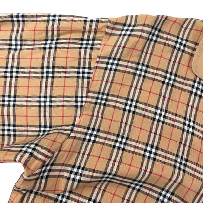 Vintage 90s Burberry Nova Check Long Sleeve Button Up Shirt Size M | Medium, Beige